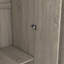 Armoire à 3 portes avec tablettes
