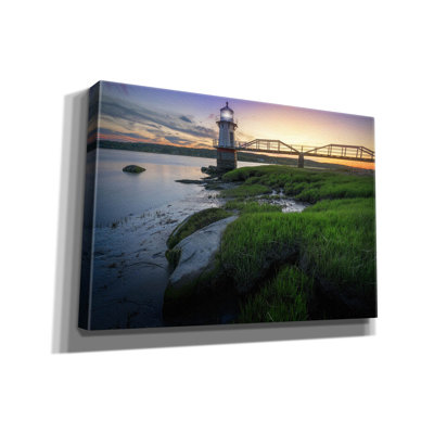 Toile épique Graffiti «Doubler Point At Dusk» par Rick Berk, 18 po x 12 po