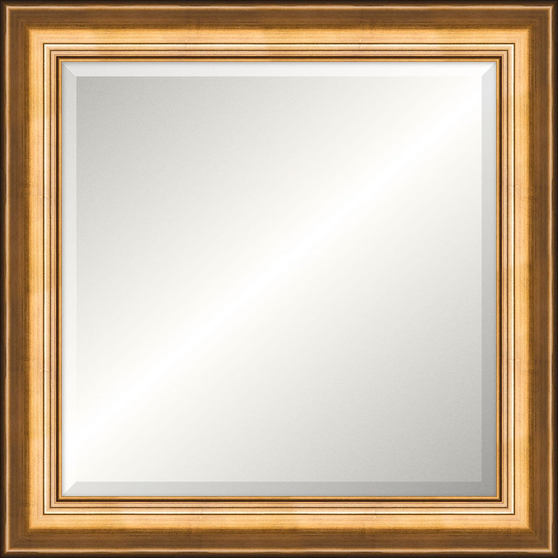 Roslyn Solid Wood Beveled Mirror, Square, 53.75" x 53.75"