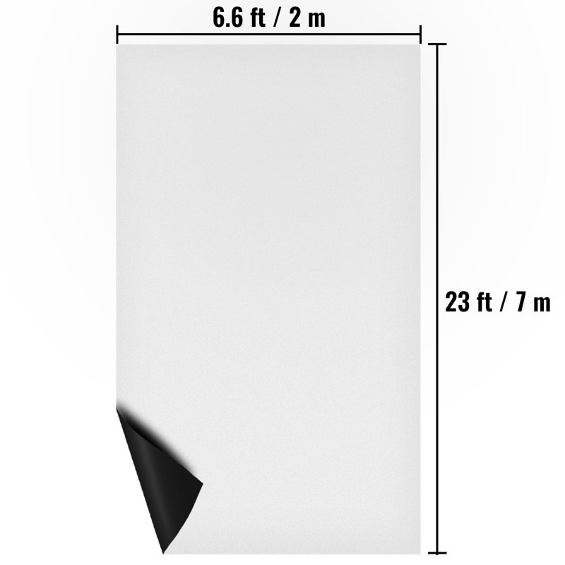 VEVOR Garage Flooring, 6.6, White, 79.2" W x 276" L