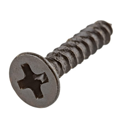 #5 x 5/8" Flat Black Countersunk Head Phillips Drive Wood Screws