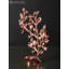 Petit arbre 6 po avec lampe | Laiton avec placage or rose 24 carats
