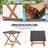 Azlaan 72" Long Reclining Acacia Single Chaise