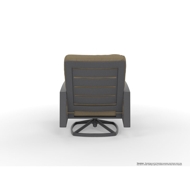 Arc Outdoor Lounge Chair, Sahara Cafe, Graphite