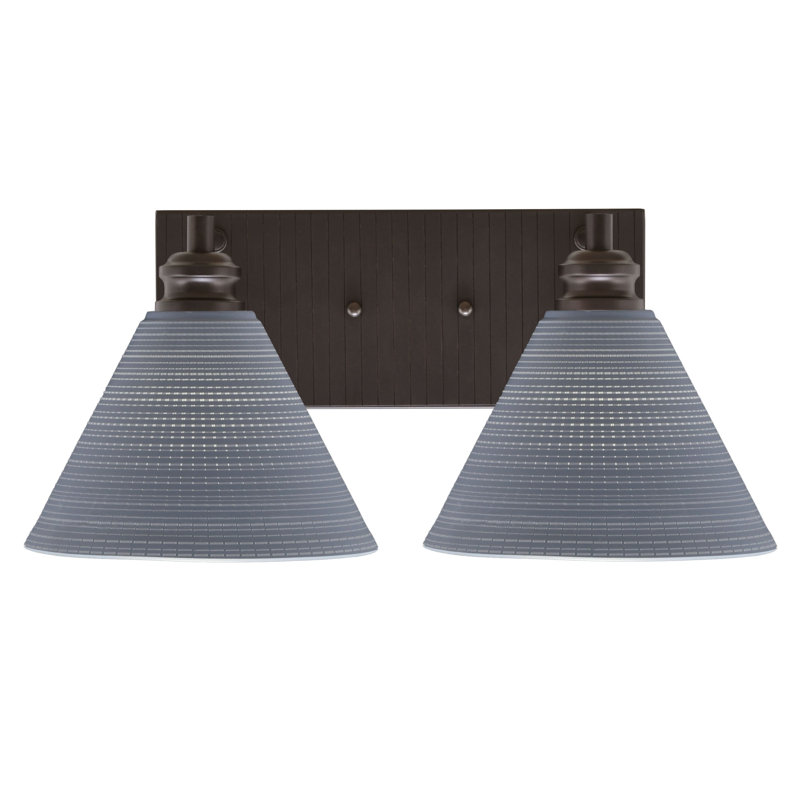 Éclairage pour meuble-lavabo à 2 lumières Jarred, Gris, Espresso