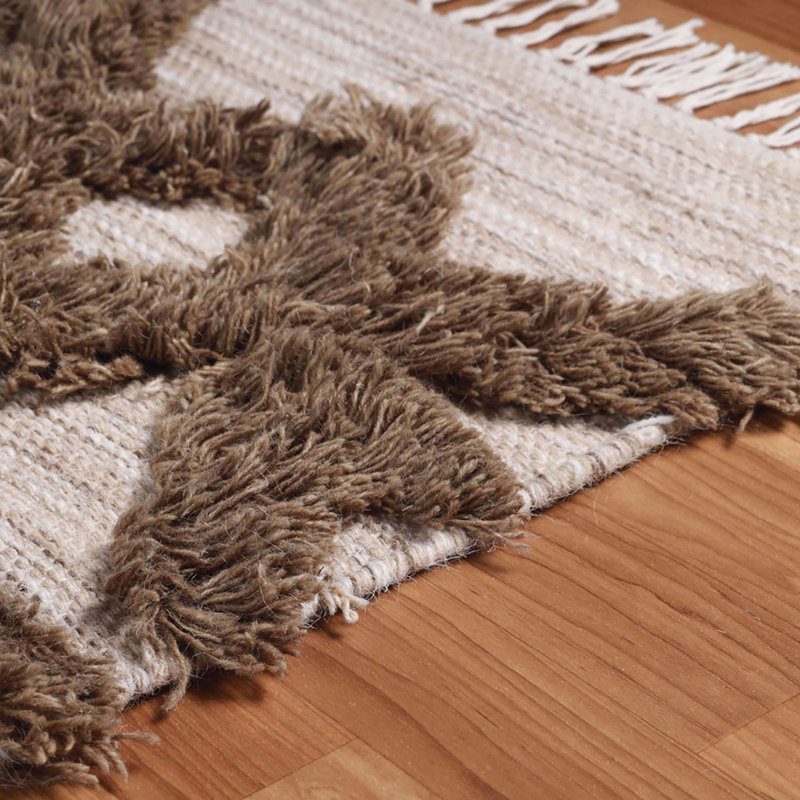 Tapis brun / mauve Byong, Rectangle 4 pi x 6 pi