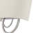 2 Light English Bronze ADA Sconce With Hand Crafted Oatmeal Fabric Shade With White Fabric Inside-1735519369