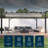 Florence  Aluminum Pergola in Gray Powder-Coated Finish with Adjustable Canopy-39493270-39493083