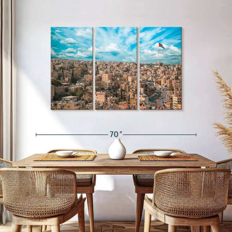 Rorry Amman Jordan Skyline, 36" H x 57" W