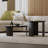 Simple rock plate round coffee table
