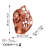 Hand-Painted Decorative Object, Copper Finish, 14.2 x 14.0 x 12.6 inches | 100% Polyester Material, Unique Color Variation | Perfect for Living Room or Office Decor, Stylish and Eye-Catching Accent Piece-1362268082