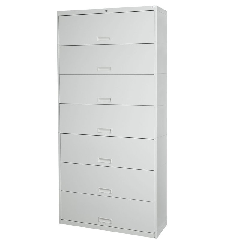 Armoire haute verrouillable Pandora, Gris clair