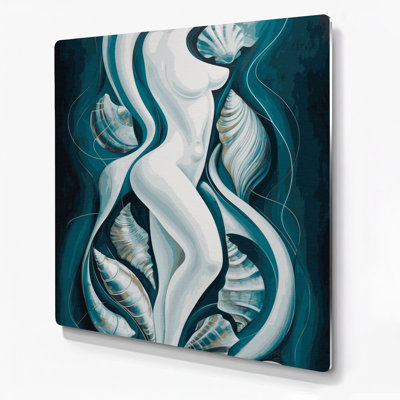 Art mural abstrait bleu 43