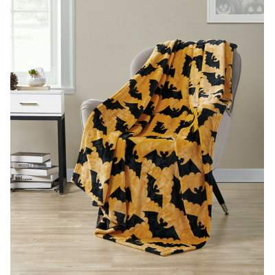 Autumn & Halloween Plain Weave / Muslin Throw Blanket