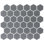 Metro 2" Hex Glossy 11-1/8 " x 12-5/8 " Porcelain Mosaic Floor and Wall Tile