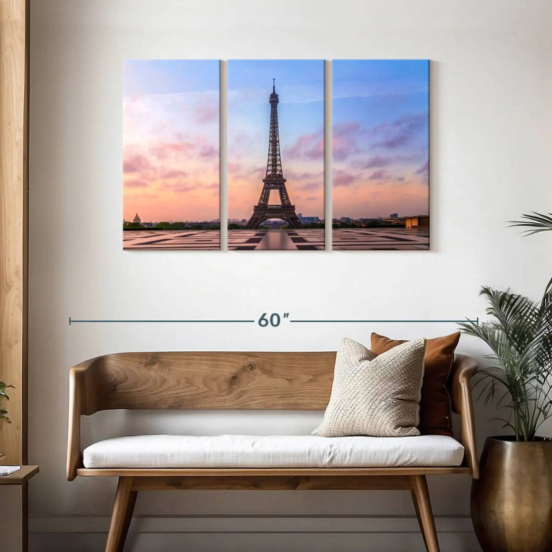 Lilie Eiffel Tower Sunrise, 28" H x 45" W