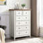 Commode 6 tiroirs Beige
