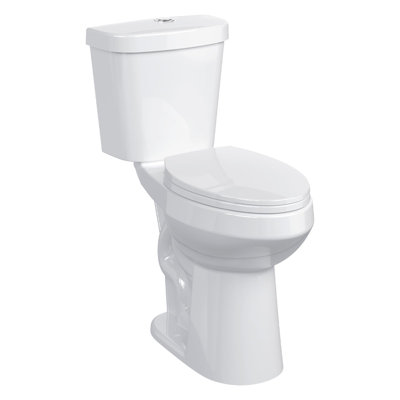 Toilette allongée deux pièces pour salle de bain d'une hauteur de 21 po