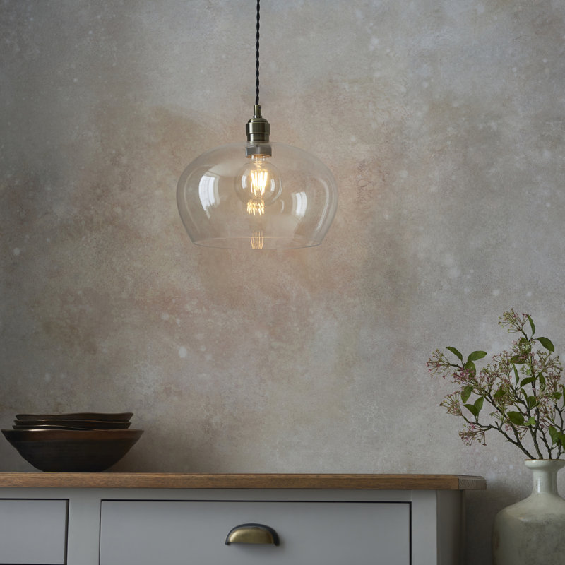 Hovey 1 - Light Single Pendant, Antique Brass