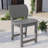 Small Space 4 - Person 32.1"  Square Dining Set Outdoor Poly Patio Chair with Table  All-weather Waterproof-1437324161