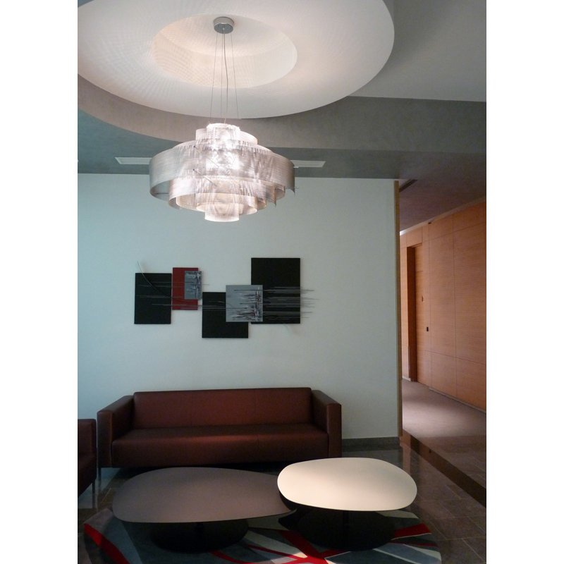 Galaxy 6 - Light Chandelier, 23" H x 37" W x 37" D, E14