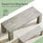 Extra Long Dining Table with Grey Wood Grain Finish (Seats 6-8)