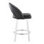 Ensemble de tabourets pivotants contemporains avec repose-pieds-1783510652