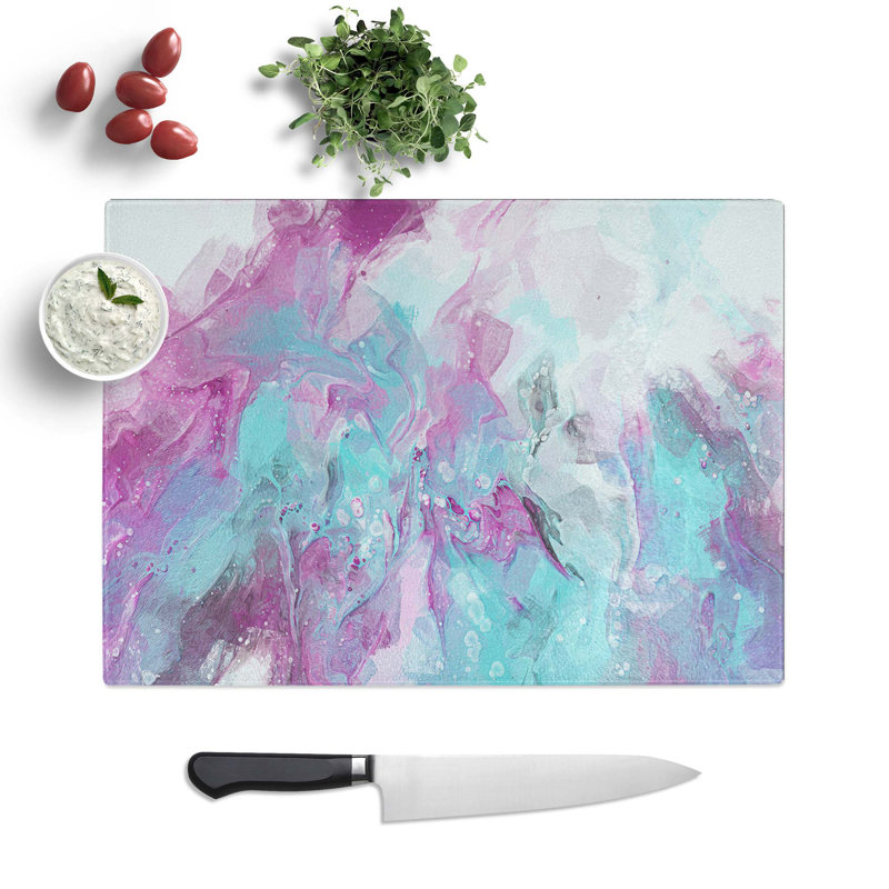 Tempered Glass Remember the Past Chopping Board, 28.5 cm W x 20 cm L