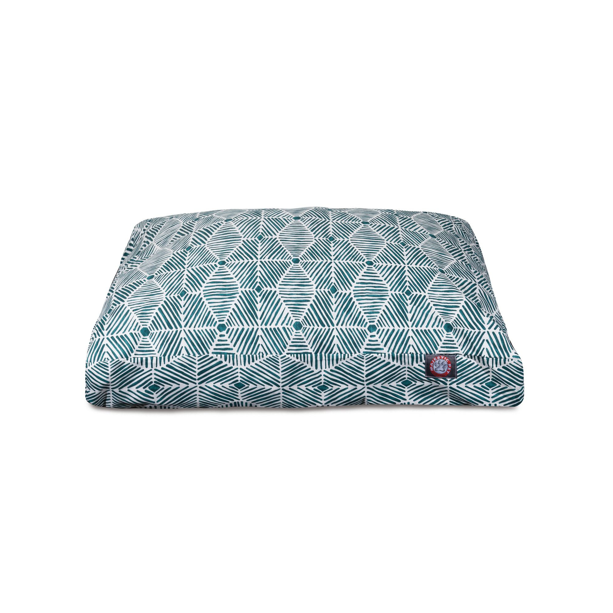 Charlie Orthopedic Memory Foam Geometric Pillow, Emerald, Medium (29" W x 36" D x 5" H);