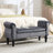 48'' W Upholstered Flip Top Tufted Storage Bench With Rolled Arm And Solid Wood Legs-123546423