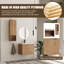 Ensemble de meuble-lavabo simple 24 po avec plateau en résine Bellmead et armoire murale de 12 po