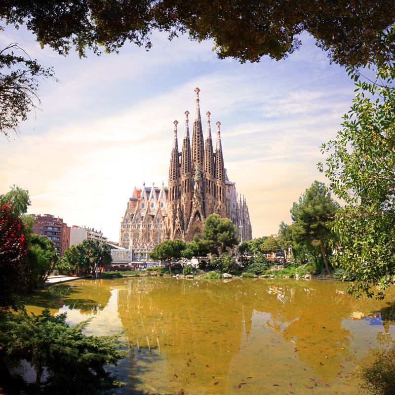 Spain- Barcelona by PhiloPhotos - Wrapped Canvas Print, 122cm H x 122cm W