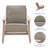 Dez 28.35" W Linen Armchair Upholstered-373104575