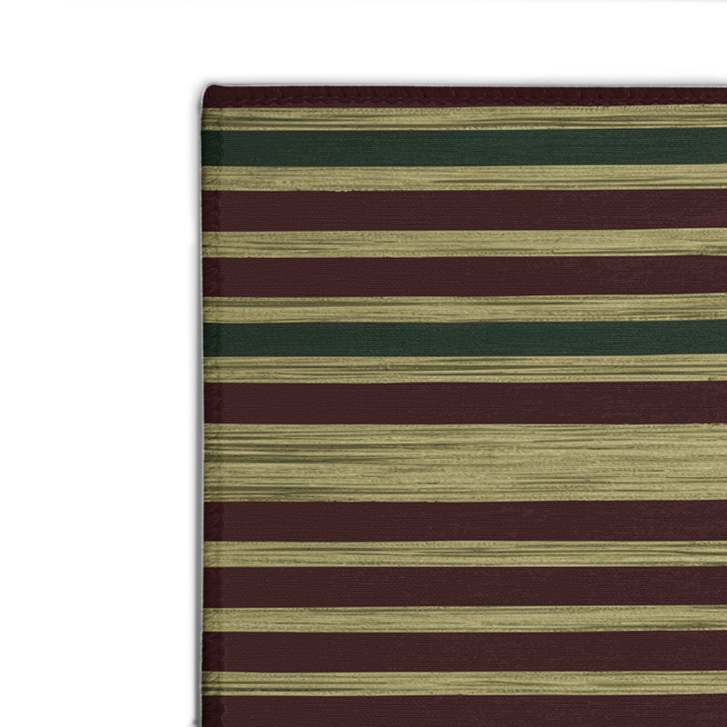 Tapis intérieur / extérieur brun HorizontalStripes, Rectangle 4pi x 6 pi