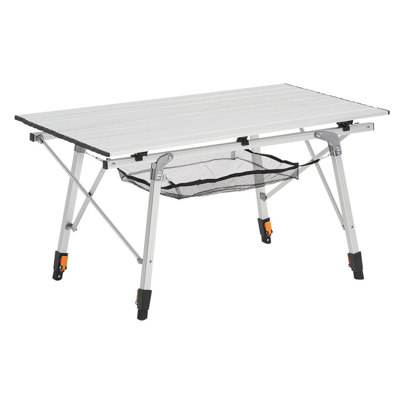 Couche de maille pliante en aluminium pour table de camping