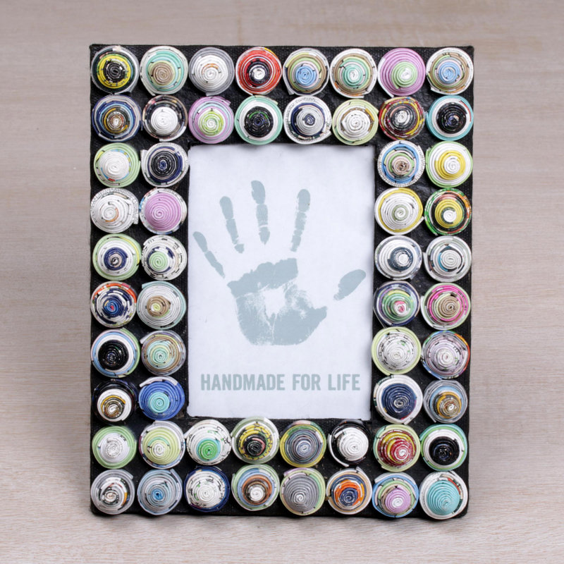 Blue and Black Single Picture Frame