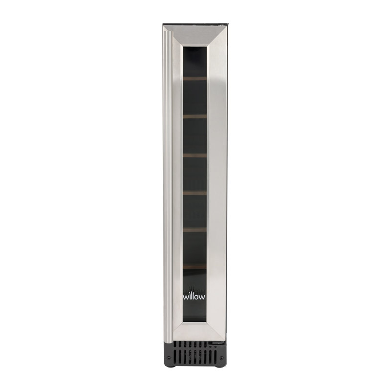 Willow Single Zone 14.8cm 7 Bottle Wine Refrigerator, Silver
