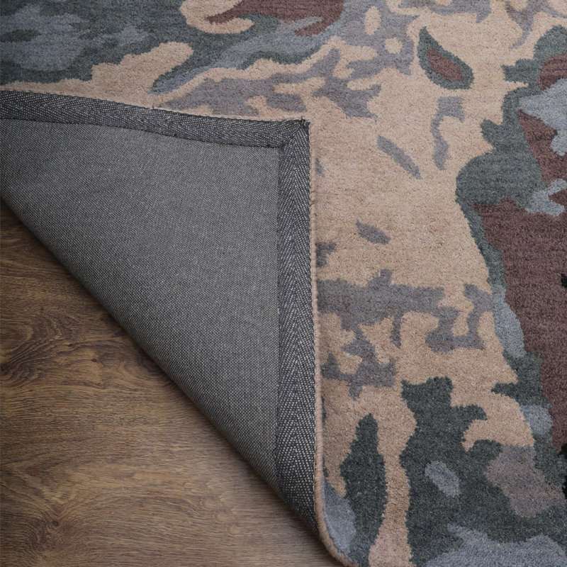 Multicolor 100% Wool Handmade Abstract Area Rugs, Hand Knotted, Rectangle 9' x 12'