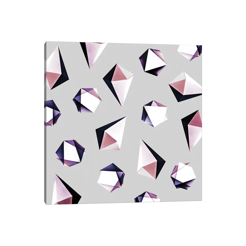 Origami V.Y by Mareike Böhmer - Wrapped Canvas Gallery-Wrapped Canvas Giclée, 30.48 cm H x 30.48 cm W