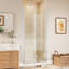 Space-Saving Bi-Fold Frameless Shower Door With Sleek Chrome Finish & Clear Glass-122567700