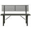 Mako Powder Coated Steel Outdoor Bench-1967919708