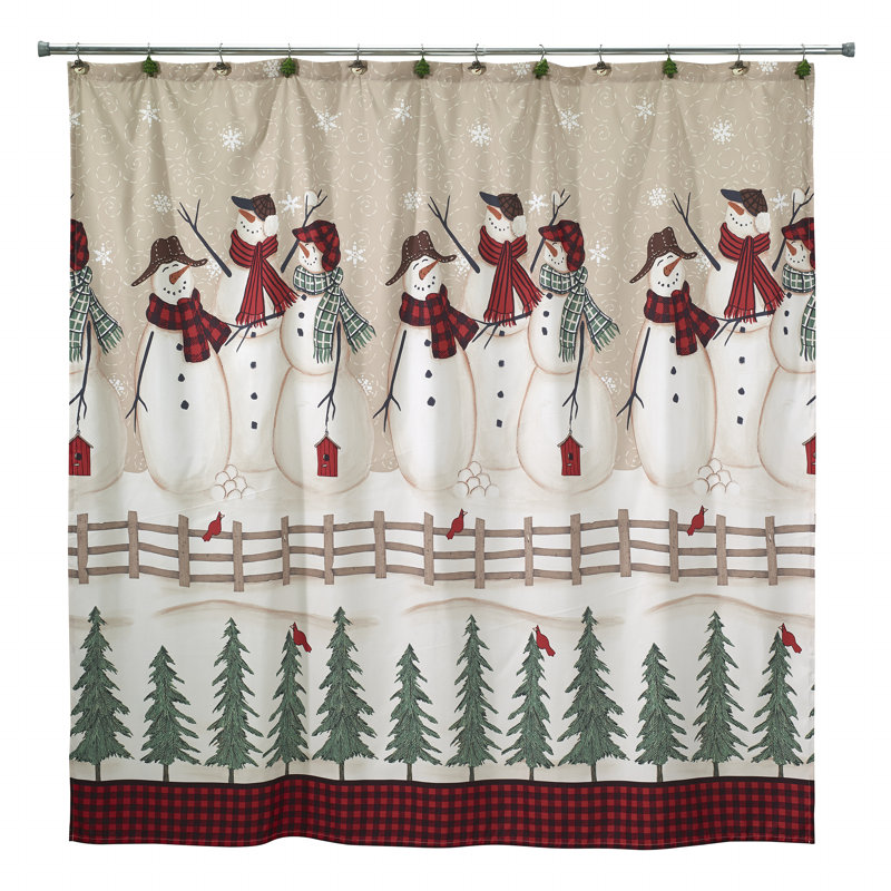 Jalles Shower Curtain with Hooks Included