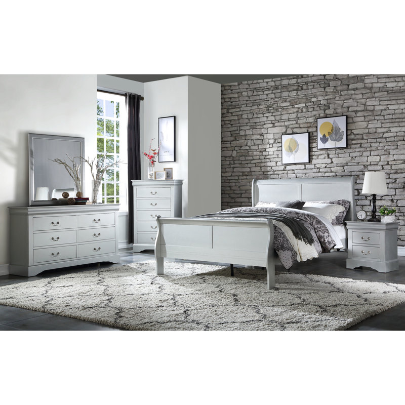 Très grand lit d'appoint Platinum Largeur, hauteur 47, matériau synthétique intemporel en platine, bois, à 10 du plancher