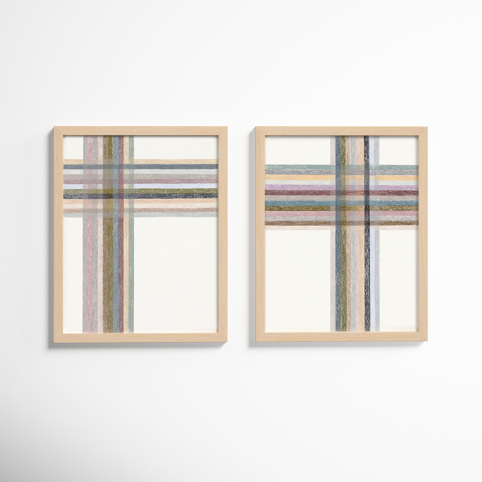 Intersections: Vertical by Beth James, Maple Framed, 16" W x 20" H