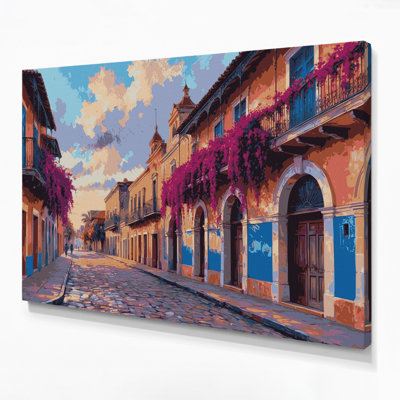 Cities Puerto Rico Brown Canvas Wall Art