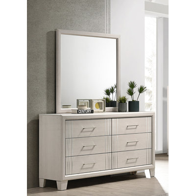 Commode de chevet 6 tiroirs 1Pc