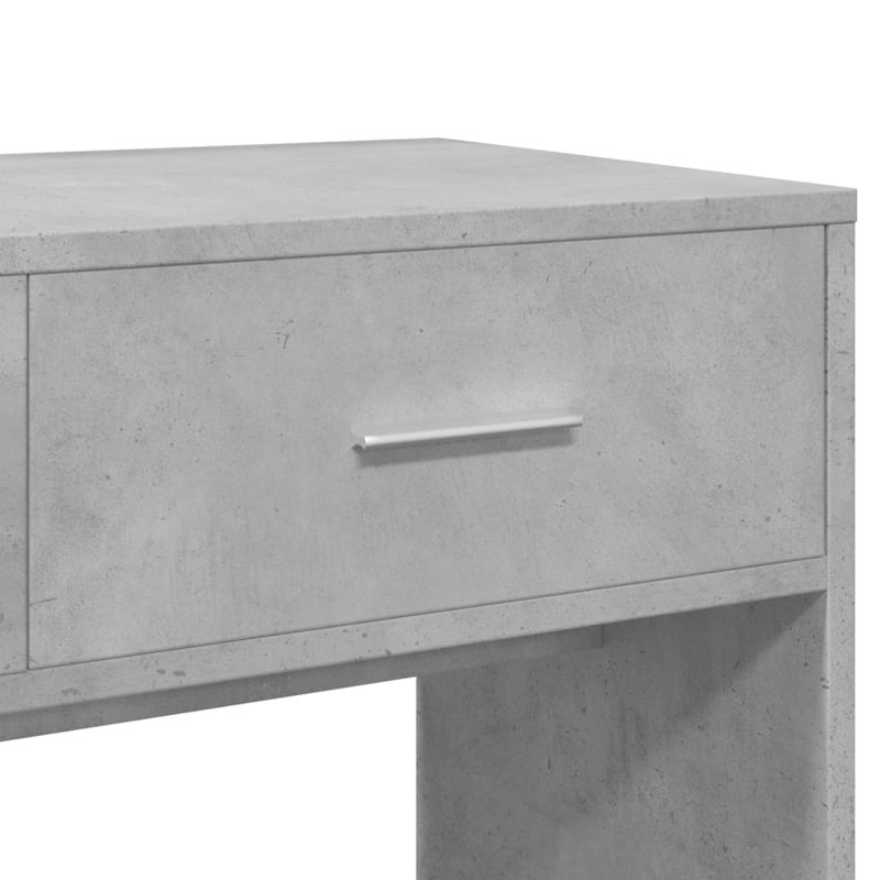 Dressing Table with Mirror, Concrete Grey
