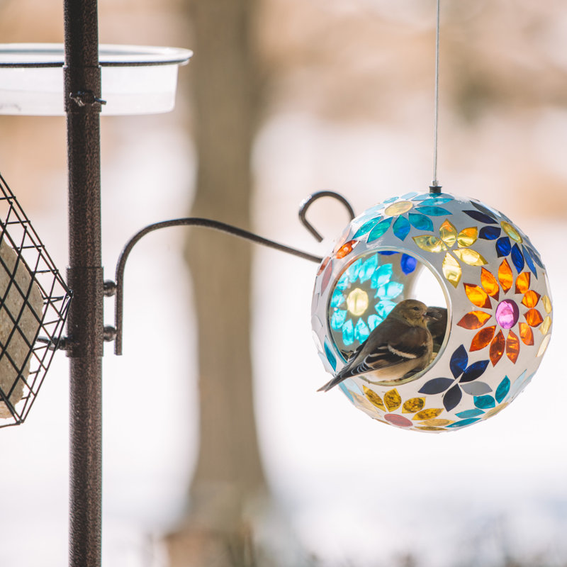 Mangeoire pour oiseaux Bechara, Fleur multicolore
