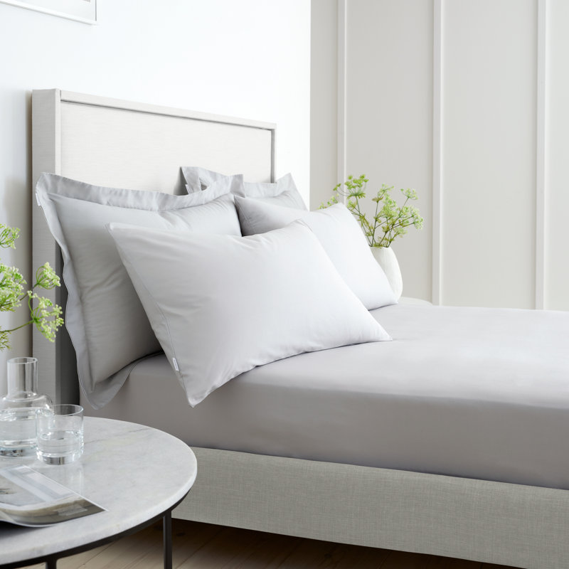200 Thread Count 100% Cotton Extra Deep Fitted Sheet, Kingsize (5'), Grey