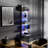 5-Tier Floating Wall Shelf with Bulit-in RGB Lights-653135037